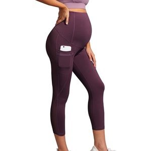 Maternity Active Mesh Capri Yoga Pants